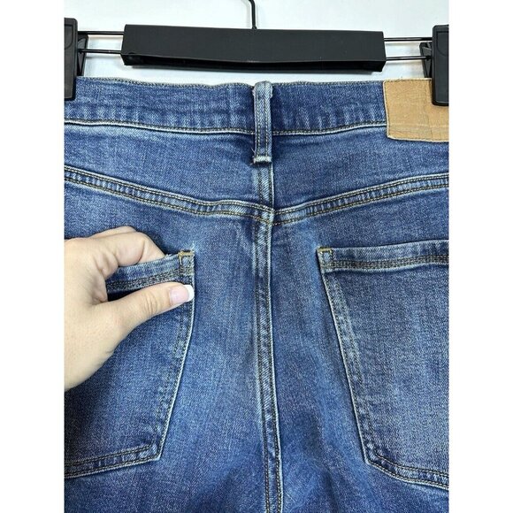 Mutual Weave 29x32 The Straight Leg Medium Dark Wash Women’s Stretch Jeans Denim - Picture 7 of 10